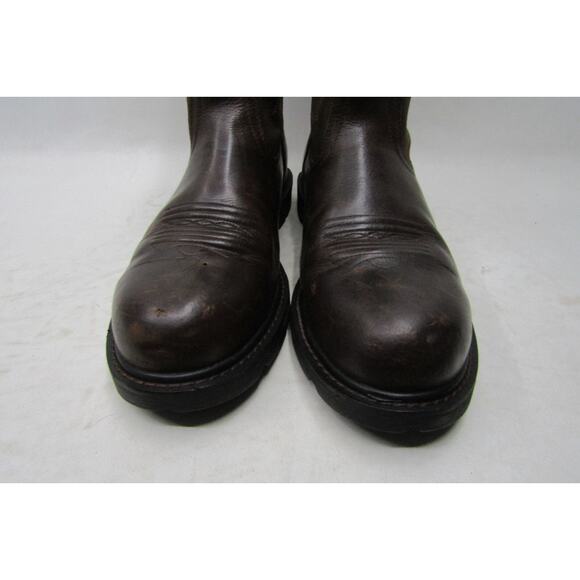 Ariat Mens Size 12 EE Brown Leather Steel Toe Cowboy Western Work Boots main image 7